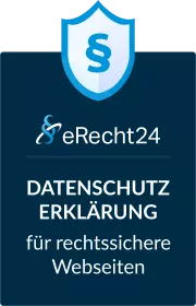 eRecht24 Datenschutzerklärung für rechtssichere Websites